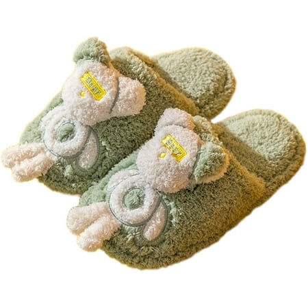 

CoCopeaunt Women Cute Animal Slippers House Non-Slip Fluffy Plush Slipper Indoor Warm Winter Shoes