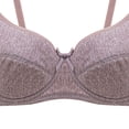 thumbnail image 3 of Sawvnm Women Bras Women's Solid-color Bra Thin Steel Ring On The Support To Sagging Gathered B Cup Underwear Daily Bra, 3 of 4