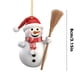 thumbnail image 3 of Christmas Ornament Unique Christmas Snowman Decoration Acrylic Hanging Pendant Christmas Tree Holiday Decoration, 3 of 6