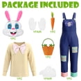 thumbnail image 3 of Alaiyaky Easter Bunny Costume Adult - Deluxe Easter Bunny Suit Rabbit Mascot Outfit - Perfect for Easter Parades Cosplay Holiday Events, 3 of 8