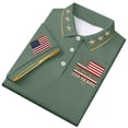 thumbnail image 2 of Dwelliawo We the People Shirt for Men We the People Freedom Patriotic Short Sleeve Shirts 250 Anniversary Usa Casual Shirt Polo Top L Green L, 2 of 6