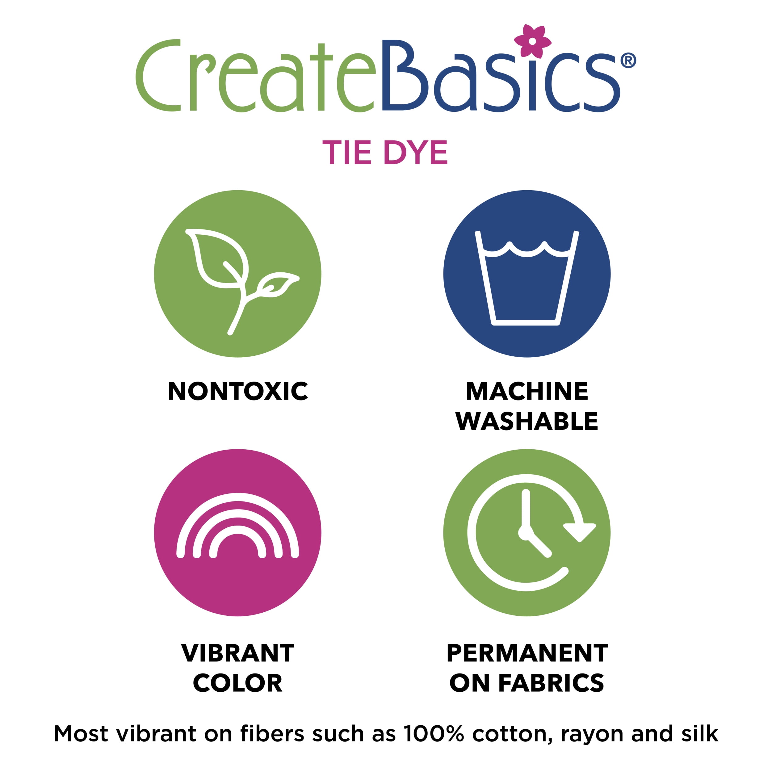 (3 pack) Create Basics Fuchsia Tie Dye Kit - 1 Color, 4 fl oz, Fabric Dye