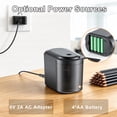 thumbnail image 7 of Heavy Duty Electric Pencil Sharpener, Small Automatic Pencil Sharpener with Spiral Blades for Office, Art & Drawing, 7 of 7