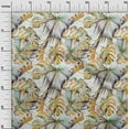 thumbnail image 3 of oneOone Cotton Cambric Mustard Yellow Fabric Leaves Diy Clothing Quilting Fabric Print Fabric By Yard 42 Inch Wide, 3 of 6