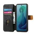 thumbnail image 2 of Wallet Case for Motorola Moto G 5G 2024, Retro PU Leather Cards Holder Flip Stand Shockproof Protective Cards Holder Hand Strap Phone Case for Motorola Moto G 5G 2024, Black, 2 of 7