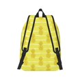 thumbnail image 2 of Naloa Gold Pineapple Canvas Backpack for Men Women Rucksack Casual Travel Daypack College Tote Satchel Bookbag for Teens-Small, 2 of 7
