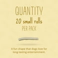 thumbnail image 2 of Better Belly Originals Natural Chicken Liver Flavor Small Rolls, Highly Digestible Rawhide, 20 Count, 2 of 12