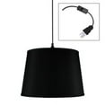 thumbnail image 7 of Shallow Drum 1 Light Swag Plug-In Pendant Hanging Lamp 10x12x8 Textured, 7 of 7