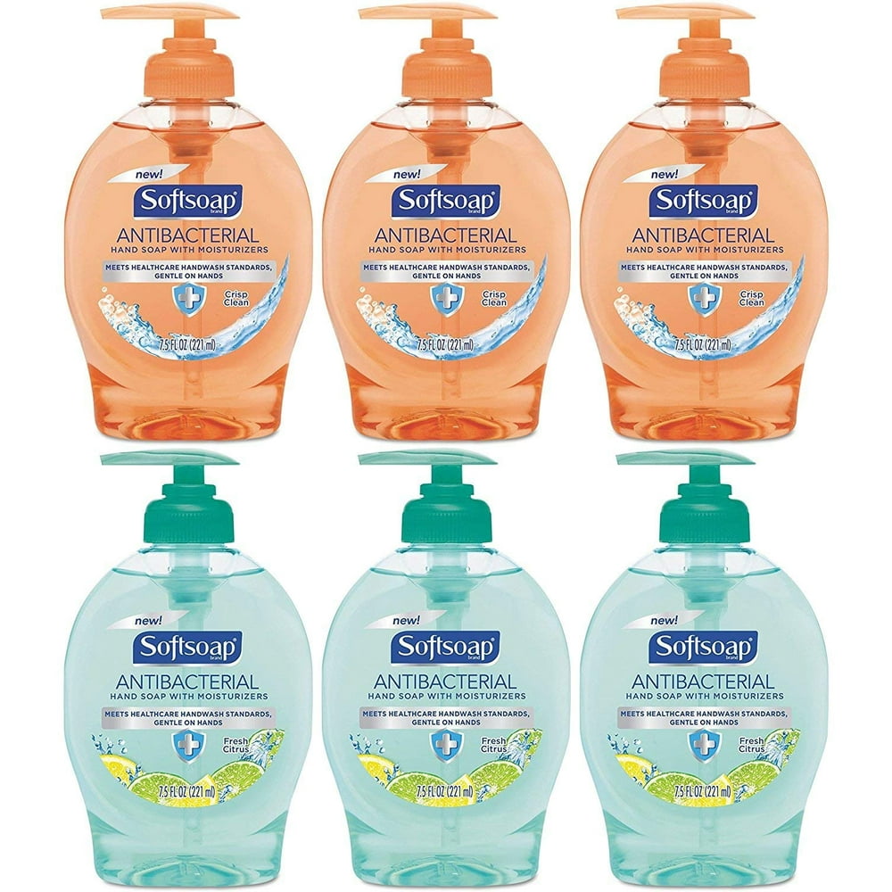 Softsoap Antibacterial Liquid Hand Soap With Moisturizers 7.5 Oz (Pack Of 6)