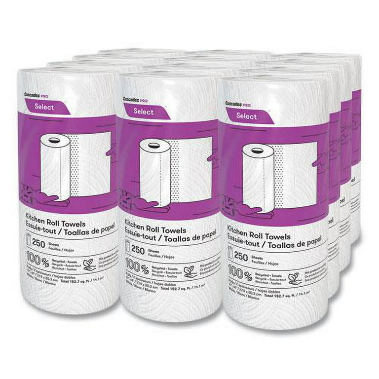 Select Kitchen Roll Towels, 2-Ply, 8 x 11, 250/Roll, 12/Carton Select Kitchen Roll Towels, 2-Ply, 8 x 11, 250/Roll, 12/Carton
