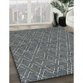 thumbnail image 2 of Ahgly Company Indoor Rectangle Mid-Century Modern Gunmetal Green Solid Area Rugs, 4' x 6', 2 of 6