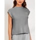 thumbnail image 3 of Chaleco sin mangas, jersey de punto Himosyber para mujer, gris, 3 of 6
