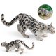 thumbnail image 4 of Realistic Snow Leopard Figure Creative Cheetah Toy Leopard Figurine Snow Leopard Statue Decor Wild Animals Collectible, 4 of 4
