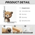 thumbnail image 2 of Bear Nursery Wall Art Decor Kids Canvas Poster Baby Boy Nursery Wall Decor Woodland Animal Pictures Teddy Peeking Bear Prints Cute Brown Painting Neutral Artwork Bedroom Set of 3, 2 of 6