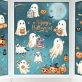 thumbnail image 2 of Halloween Window Clings 56Pcs Cute Ghost Pumpkin Reusable Static Stickers Decals for Glass Decor, 2 of 6