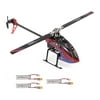 WLtoys XK K130-B RC Helicopter Brushless 3D6G Flybarless FUTABA S-FHSS Stunt Helicopter with 3 Battery NO Remote Controller BNF