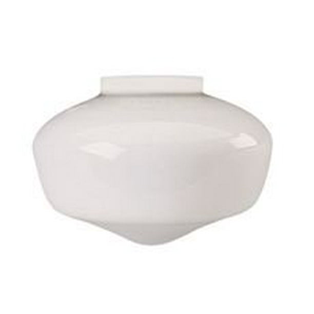 SCHOOLHOUSE BALL GLOBE CEILING FIXTURE REPLACEMENT GLASS, MILKY WHITE