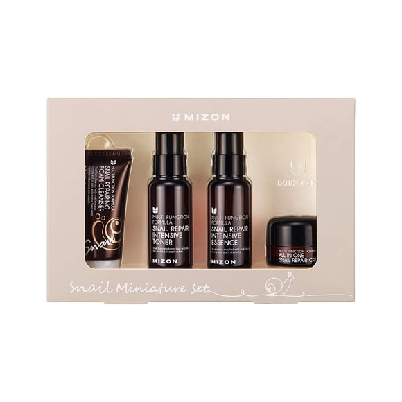 Set de cuidado de la piel MIZON Snail Line con limpiador, tónico, esencia y crema