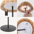 thumbnail image 4 of JONATHAN Y Tilly 12.75" Modern Coastal Indoor/Outdoor Wicker Shade Rechargeable/Cordless Dimmable Integrated LED Table Lamp, Light Brown (Set of 2), JYL7169A-SET2, 4 of 7