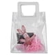 thumbnail image 4 of Bolsa de regalo transparente de PVC con asa de cuero PU, accesorio para bolso de mano (L), 4 of 8