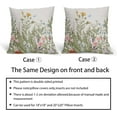 thumbnail image 5 of Spring Summer Pillow Covers Set of 2 16x16 Inch Sage Green Leaves Plant Couch Pillow Cases with Blue Butterfly Floral Design for Farmhouse Home Decor Perfect for Room Bedroom Outdoor Porch Patio Cu, 5 of 6