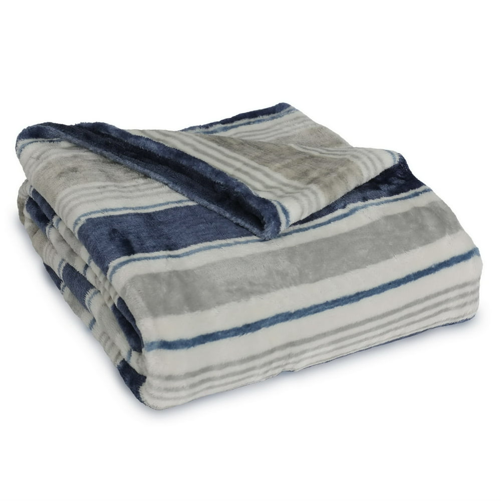 Better Homes & Gardens Oversized Velvet Plush Throw Blanket, 50" x 70