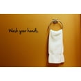 thumbnail image 1 of Wash Your Hands Vinyl Wall Decal for Home - Peace Bath Together Brush Soap Hands Life Cute Wall Décor Bedroom Living Room Entry - Removable High Tact - Size: 8 In x 40 In, 1 of 3