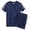 Dark Blue, variant on Uikmnh Men's Summer Outdoor Sports Short Sleeved Shorts Running Casual Two Piece Set