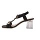 thumbnail image 1 of Correas de Tacón para Estilo de Tacones Altos Sandalias de Tacón de Bloque Blanco, Tacones de Bloque Blanco para Mujeres Correa de Tobillo Ajustable de Pie Abierto, 1 of 9