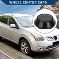 thumbnail image 2 of Unique Bargains Wheel Center Caps 65mm/2.56" 1 Pc Black with Brown Carbon Fiber Pattern Sticker, 2 of 6