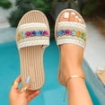 thumbnail image 4 of ATENAR Women Sandals Beach Fashion Sandals for Women Solid Color Womens Shoes Red 6.5, 4 of 9