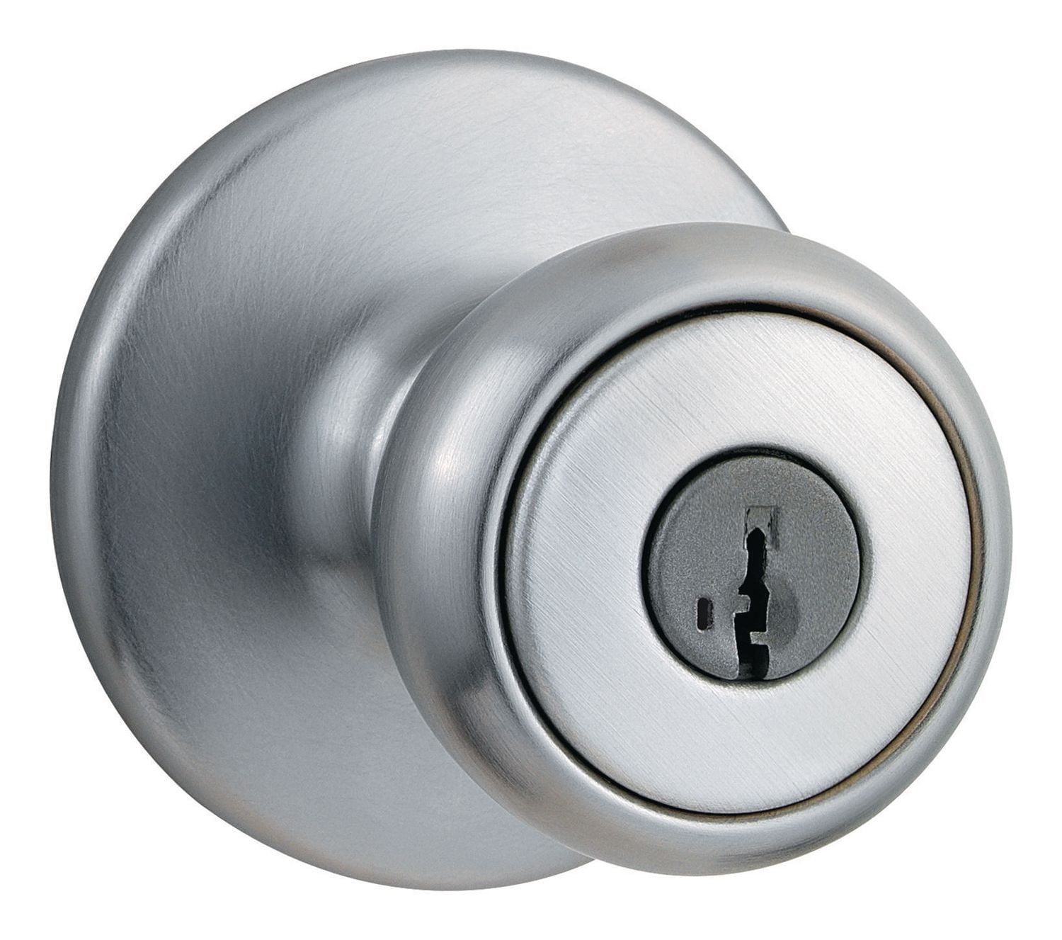 Essentials by Weiser Tulip Entry Knob in Satin Chrome