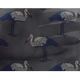 thumbnail image 4 of oneOone Georgette Viscose Fabric Heron Block Print Fabric By The Yard 42 Inch Wide, 4 of 4