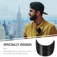thumbnail image 3 of OUNONA 20Pcs Simple Style Adjustable Sun Cap Hat Visor Insert Black PVC Detachable Motorbike Riding Unisex, 3 of 5