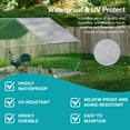 thumbnail image 6 of Chicken Coop Cover Waterproof, 11.3 x 6.3 ft Chicken Run Cover Coop Tarp with 22 Pcs Ball Bungees Cords for Outdoor Large Chicken Coop, Walk-in Chicken Run Pen (1 Pack), 6 of 7