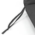 thumbnail image 6 of Jordan Manufacturing 44" x 21" Rave Graphite Gray Solid Rectangular Outdoor Chair Cushion with Ties, Welt and Hanger Loop, 6 of 10