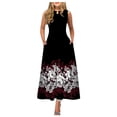 thumbnail image 2 of Robes d'Été pour les Femmes 2023 Causal Ourlet A-Ligne Fluide Mini Robe Blouse, 2 of 5