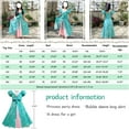 thumbnail image 7 of Girls Giselle Princess Floral Costume Puff Sleeve Dress Halloween Party Cosplay, 7 of 7