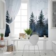 thumbnail image 5 of Fsddascl Forest Blackout Curtains for Bedroom/Living Room, Thermal Insulated Kitchen Curtains, Dark Blue Fall Bird Vintage Farmhouse Tree Grommet Darkening Window Treatment Drapes 42"x63"x2, 5 of 6