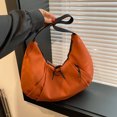 thumbnail image 4 of 433 Bolso Hombro Informal Plisado Gran Capacidad Bolso Axila (naranja) Naranja, 4 of 9