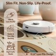 thumbnail image 6 of Design&I 8'x10' Washable Area Rug Snag-Free Record Vintage Vinyl Turntable Spinning Disc Cream Tone Music for Dining Room, Large Office, Lounge, 6 of 7