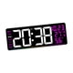thumbnail image 5 of Reloj de pared digital con pantalla semanal, resistente, decorativo, calendario, despertador LED Rosa roja, 5 of 9