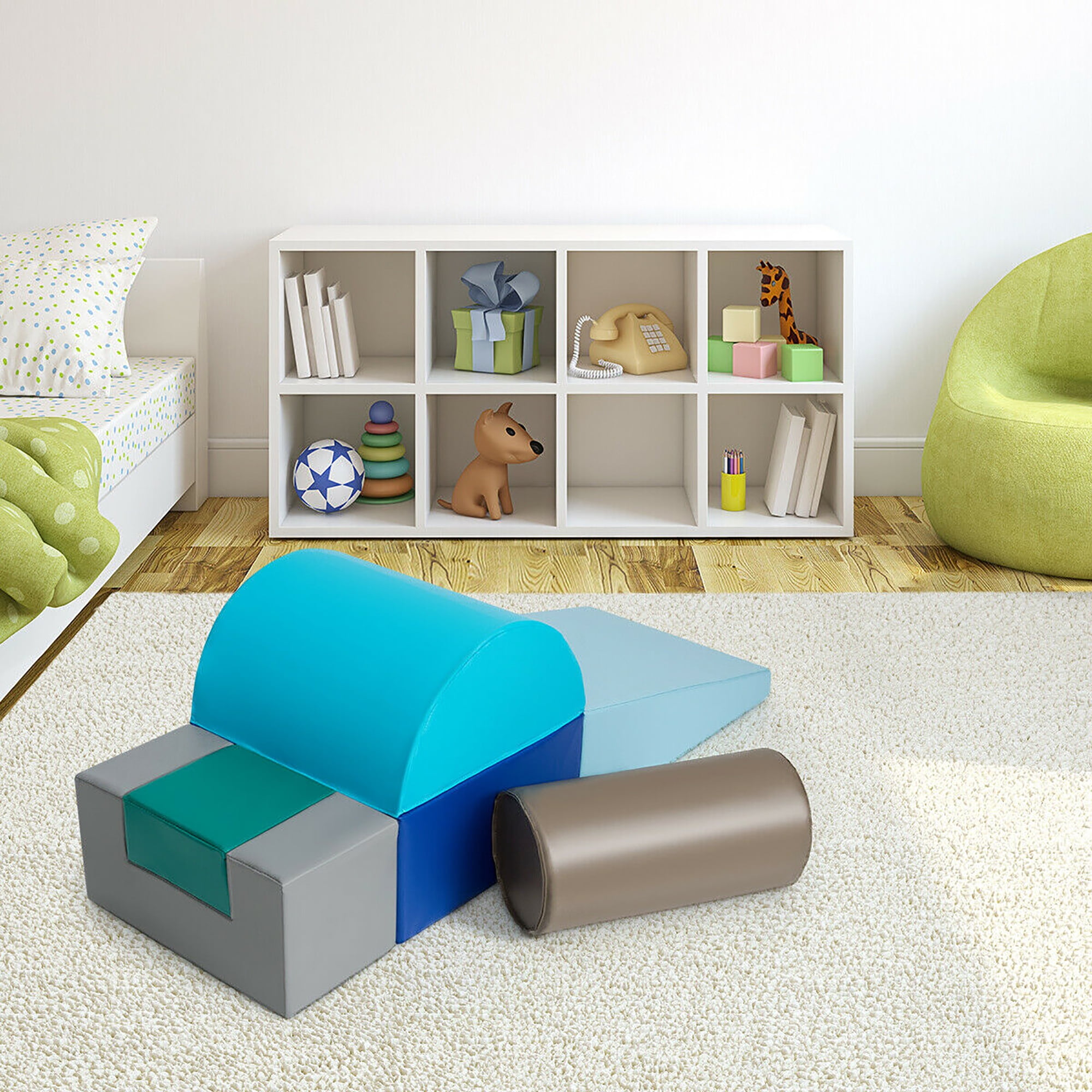 Callan for kids 全6ステージセット Costway 6 Piece Climb Crawl Play Set Indoor Kids Toddler