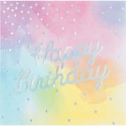192 Count Bulk Pack Iridescent Party Happy Birthday Luncheon Napkins