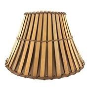 Upgradelights All Natural Bamboo 12 Inch Washer Fitted Lampshade 6x12x8