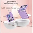thumbnail image 6 of for Oppo Find N2 Flip Case with Ring, Slim Thin Matte Hard PC Shockproof Protective Phone Cover Case for Oppo Find N2 Flip QZH Black, 6 of 12
