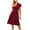 Red, variant on Sngxgn Women's V Neck Sleeveless Ruched Bodycon Party Dress(Black,L)