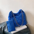 thumbnail image 2 of Conjunto de 2 uds de monedero, bolsos informales de gran capacidad para mujer, bolso de mano suave y hinchado, Color sólido para niñas, compras FLhrweasw Para estrenar, 2 of 9