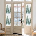thumbnail image 2 of Forest Green Window Privacy Film, Spring Summer Watercolor Pine Tree Static Cling UV Sun Blocking Heat Control Window Tint Day and Night, Non-Adhesive One Way Windows Privacy Cover 17.7''x78.7'', 2 of 7