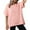 Pink, variant on WENWU Oversized T Shirts for Women Crewneck Short Sleeve Casual Summer Tops Lightweight Loose High Low Blouse Womens Shirts Long Sleeve Burnout Tee Shirts